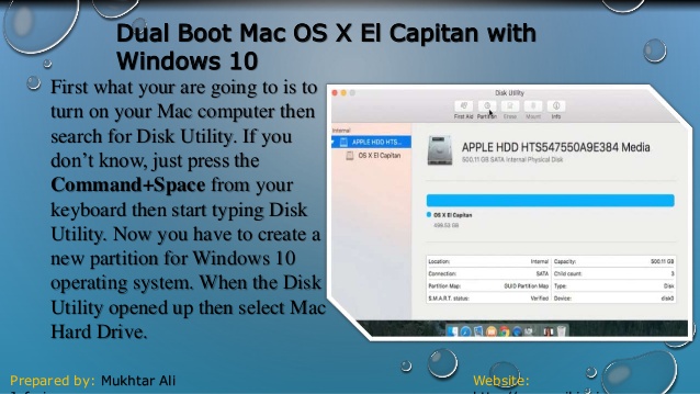 startup disk for mac os x from windows