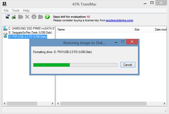 startup disk for mac os x from windows